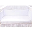 Aparatori groase Velvet matlasat alb 240 cm