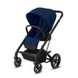 Carucior Cybex Balios S Lux BLK Navy blue+Landou Cybex S Soho grey