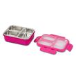 Recipient dreptunghiular pentru alimente Bento din oțel inoxidabil 