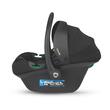 Scoica auto omologata R129 Coccolle Knox iSize, pentru copii intre 40-87 cm, Insert si mini tetiera nou nascut din spuma de memorie, Maner ajustabil, Compatibila cu baza Isofix Coccolle, Black