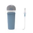 Sticla de plastic cu pai Nava 380 ml albastru