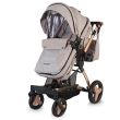 Carucior transformabil 3 in 1 Coccolle Ambra Rose Gold