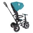 Tricicleta cu roti gonflabile de cauciuc Qplay Rito AIR Albastru Deschis