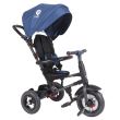 Tricicleta cu roti gonflabile de cauciuc Qplay Rito AIR Albastru Inchis