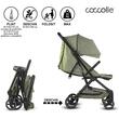 Carucior sport cu pliere automata Coccolle Sierra Sage green