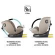 Scaun auto iSize 40-150 cm Coccolle Nova Sand beige