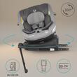 Scaun auto iSize 40-150 cm Coccolle Sidra Moonlit grey