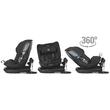 Scaun auto rotativ iSize 40-150 cm Coccolle Velsa Jet black