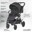 Carucior modular 4in1 Coccolle Serry Jet Black cu Scoica auto iSize Coccolle Rilax Black si Baza isofix iSize Coccolle Rilax