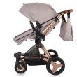 Carucior transformabil 3 in 1 Coccolle Ambra Rose Gold+cadou set biberoane Twistshake