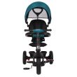 Tricicleta cu roti gonflabile de cauciuc Qplay Rito AIR Albastru Deschis