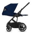 Carucior Cybex Balios S Lux BLK Navy blue+Landou Cybex S Soho grey