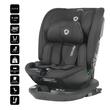 Scaun auto rotativ iSize 40-150 cm Coccolle Velsa Jet black