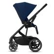 Carucior Cybex Balios S Lux BLK Navy blue+Landou Cybex S Soho grey