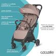 Carucior sport cu pliere compacta automata Coccolle Arella, Cadru aluminiu, Roti detasabile, Spatar reglabil, Protectie UV, Copertina extensibila, Ventilatie, Sarcina maxima 22 kg, Sand Beige