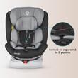 Scaun auto iSize 40-150 cm Coccolle Lyra Greystone