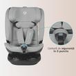 Scaun auto rotativ iSize 40-150 cm Coccolle Velsa Neutral grey