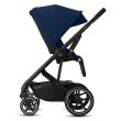 Carucior Cybex Balios S Lux BLK Navy blue+Landou Cybex S Soho grey