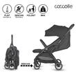 Carucior sport cu pliere compacta automata Coccolle Arella, Cadru aluminiu, Roti detasabile, Spatar reglabil, Protectie UV, Copertina extensibila, Ventilatie, Sarcina maxima 22 kg, Jet Black
