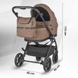 Carucior modular 3in1 Coccolle Serry Light Taupe cu Scoica auto iSize Coccolle Rilax Greystone