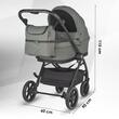 Carucior modular 4in1 Coccolle Serry Moss Green cu Scoica auto iSize Coccolle Rilax Black si Baza isofix iSize Coccolle Rilax