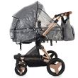 Carucior transformabil 3 in 1 Coccolle Ambra Rose Gold