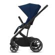 Carucior Cybex Balios S Lux BLK Navy blue+Landou Cybex S Soho grey