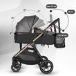 Carucior transformabil 3 in 1 Hapi Soley Smoked Grey