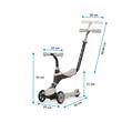 Trotineta multifunctionala 5in1 Qplay Sema Bej