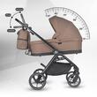 Carucior modular 3in1 Coccolle Serry Light Taupe cu Scoica auto iSize Coccolle Knox Black