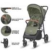 Carucior sport cu pliere automata si pozitie de somn Coccolle Finley, Roti mari detasabile, Spatar reglabil, Protectie UV, Copertina XXL extensibila cu ventilatie, Husa picioruse, Moss Green