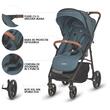 Carucior sport cu pliere automata si pozitie de somn Coccolle Finley, Roti mari detasabile, Spatar reglabil, Protectie UV, Copertina XXL extensibila cu ventilatie, Husa picioruse, Ocean Blue