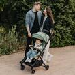 Carucior sport Autofold Coccolle Melia, Cadru aluminiu anodizat, Copertina XXL cu protectie UV 50+, Garda la sol mare, pozitie verticala dupa pliere, certificat pana la 22 kg, Mistletoe Green