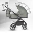 Carucior modular 3in1 Coccolle Serry Moss Green cu Scoica auto iSize Coccolle Rilax Black