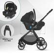 Carucior modular 4in1 Coccolle Serry Moss green cu Scoica auto iSize Coccolle Knox Black si Baza isofix iSize Coccolle Knox