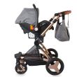 Carucior transformabil 3 in 1 Coccolle Ambra Rose Gold