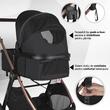Carucior transformabil 3 in 1 Hapi Soley Jet Black