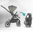 Carucior modular 3in1 Coccolle Serry Moss Green cu Scoica auto iSize Coccolle Rilax Black