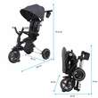 Tricicleta ultrapliabila Qplay Nova Negru