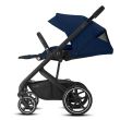 Carucior Cybex Balios S Lux BLK Navy blue+Landou Cybex S Soho grey