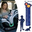 Scaun auto Isofix Premium iSize Coccolle Mago cu picior de fixare, 40-150 cm, 0-36 kg, Rotire 360 grade, Tetiera reglabila, Pozitie somn, Protectie impact lateral, Bara recul, Olive Khaki