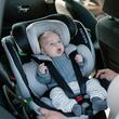 Scaun auto iSize Coccolle Mago Premium, cu picior de fixare, Isofix, 40-150 cm, 0-36 kg, Rotire 360 grade, Tetiera reglabila, Pozitie somn, Protectie impact lateral, Bara recul, Neutral Grey