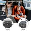 Scaun auto rotativ cu Isofix Coccolle Atira iSize R129, 40-150 cm, 0-36 kg, Top Tether, Centuri in 5 puncte, Pozitie de somn, Tetiera reglabila, Carcasa ranforsata, Spuma de memorie, Diamond Black