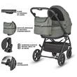 Carucior modular 2in1 Coccolle Serry Moss green+ Scoica auto iSize Coccolle Knox Black