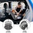 Scaun auto cu Isofix Coccolle Nyota iSize, Rotire 360° cu o singura mana, Tetiera reglabila, Husa detasabila, Sistem antibasculare, Pozitie somn, 40-150 cm, 0-12 ani, Omologat R129, Moonlit Grey
