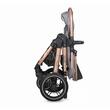 Carucior transformabil 3 in 1 Coccolle Melora, Cadru aluminiu, Roti mari, Pliere compacta, Maner ajustabil, Cos auto iSize, Geanta mama, Husa picioruse, Husa ploaie, Plasa insecte, Diamond Black