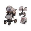 Carucior transformabil 3 in 1 Coccolle Ambra Rose Gold+cadou set biberoane Twistshake