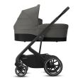 Carucior Cybex Balios S Lux BLK Navy blue+Landou Cybex S Soho grey