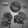 Carucior modular 4in1 Coccolle Aspen Jet Black cu Scoica auto iSize Coccolle Rilax Greystone si Baza isofix iSize Coccolle Rilax