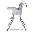 Scaun de luat masa 2in1  pentru copii Coccolle Ziti multifunctional, Cu functie de inaltator, Centuri in 5 puncte, Spatar reglabil in 2 pozitii, Tavita reglabila in 3 pozitii, Dispozitiv anti-alunecare sub tavita, pana la 15 kg, Beige Dots